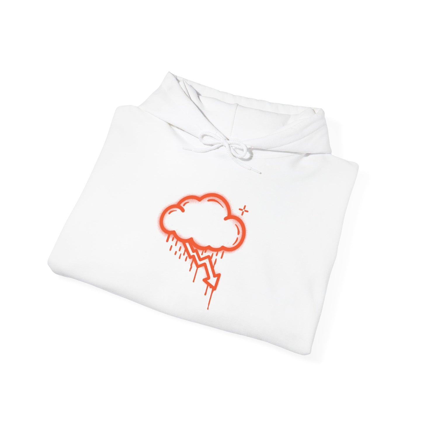 Orange Graffiti Crash Cloud Hoodie (9 Colors)