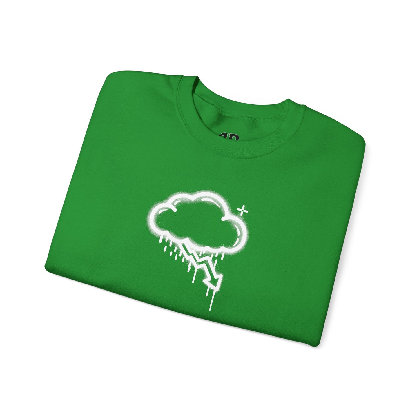 White Graffiti Crash Cloud Crewneck (8 Colors)