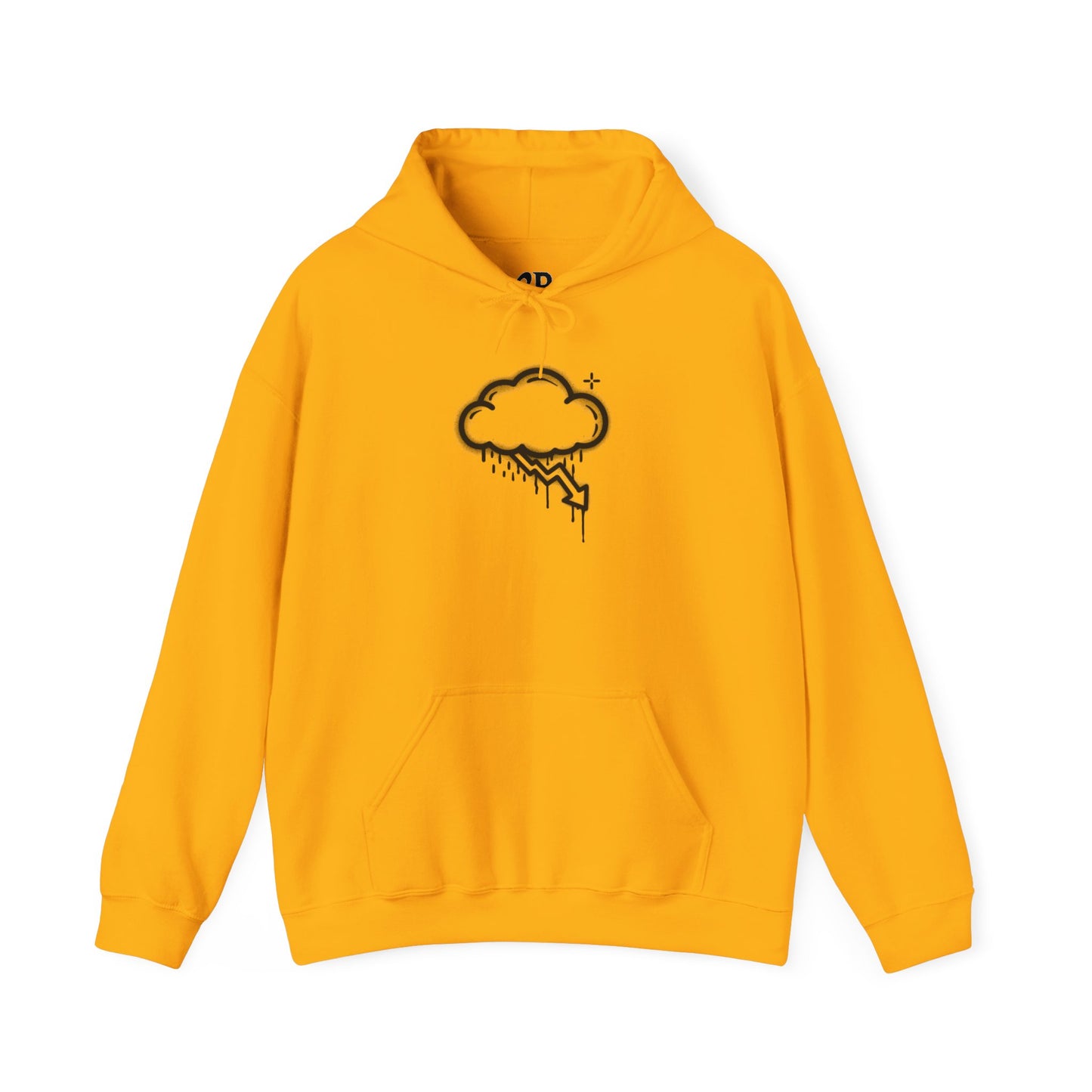 Black Graffiti Crash Cloud Hoodie (8 Colors)