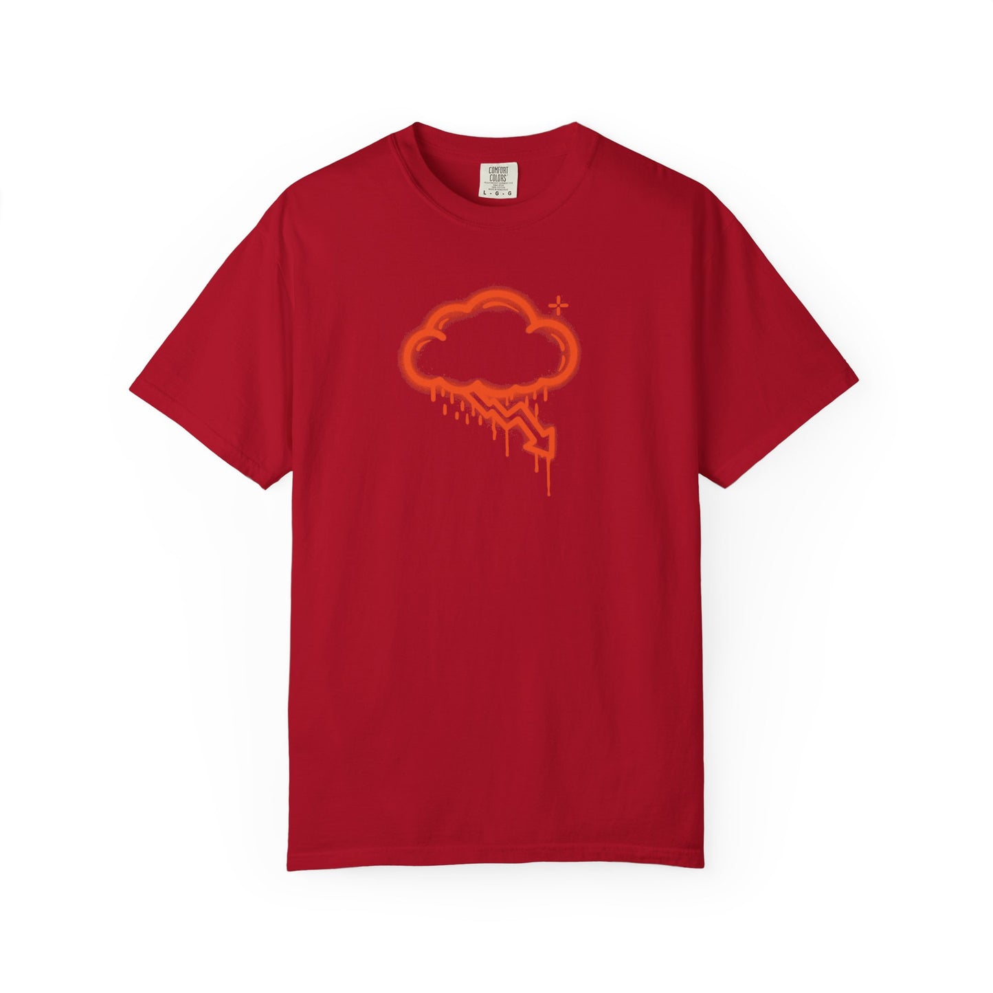Orange Graffiti Crash Cloud Tee (7 Colors)