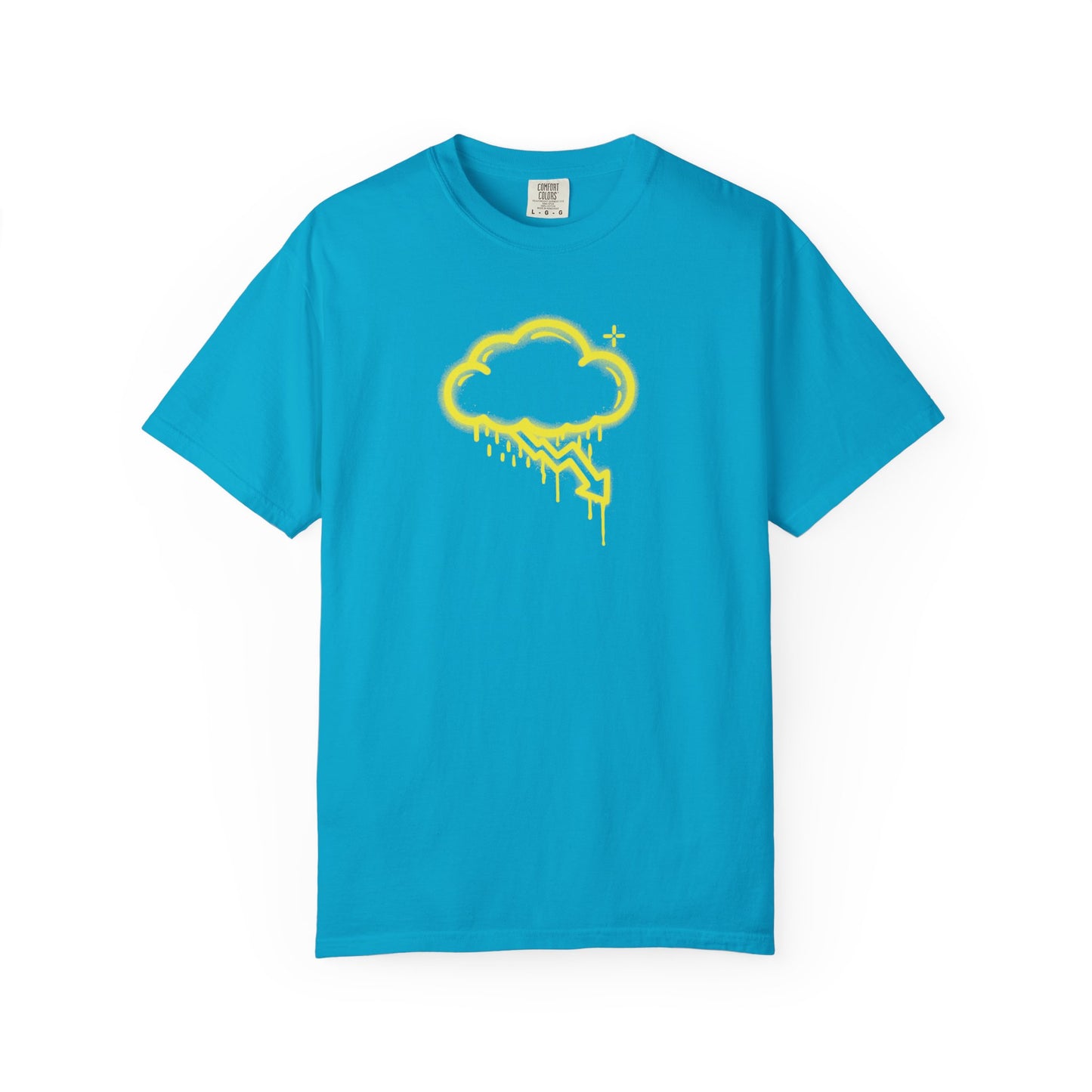 Yellow Graffiti Crash Cloud Tee (7 Colors)
