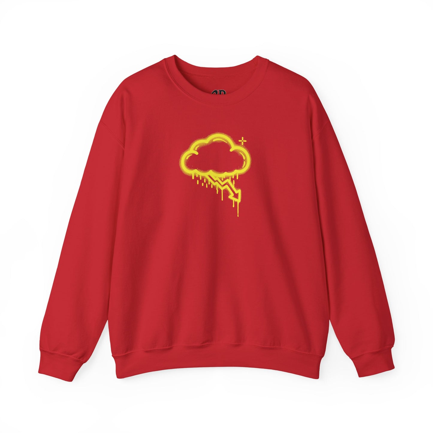 Yellow Graffiti Crash Cloud Crewneck (9 Colors)
