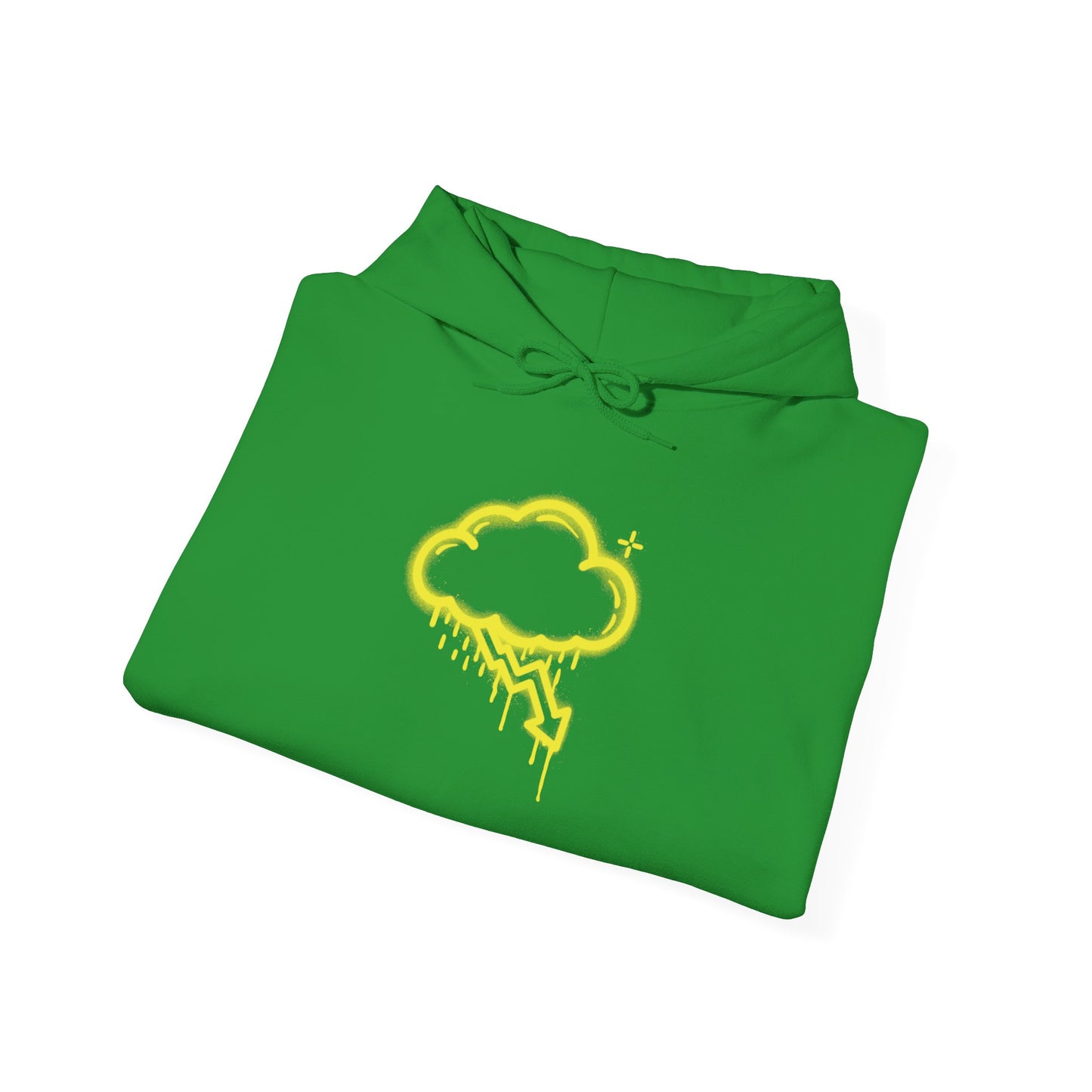 Yellow Graffiti Crash Cloud Hoodie (9 Colors)