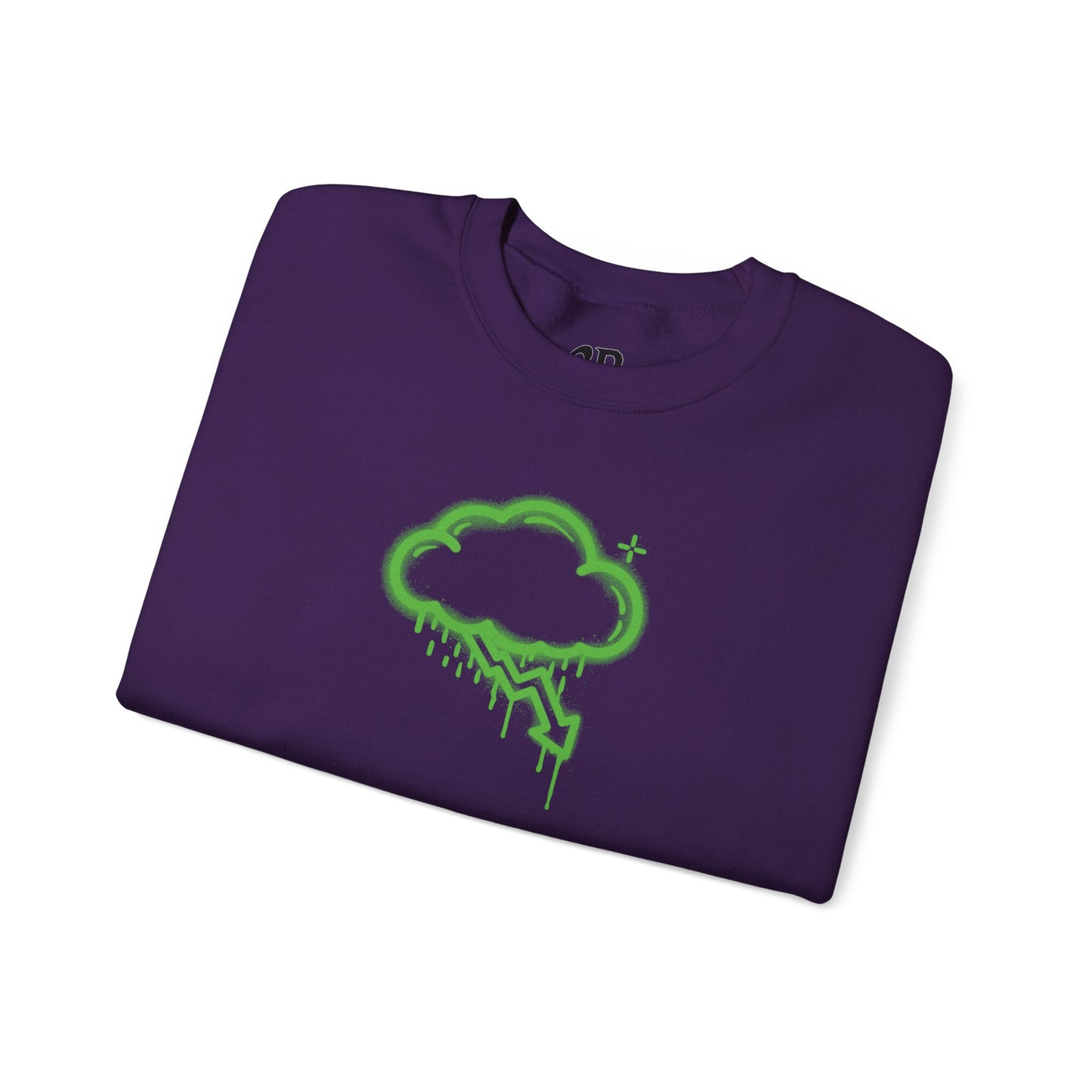 Green Graffiti Crash Cloud Crewneck (9 Colors)