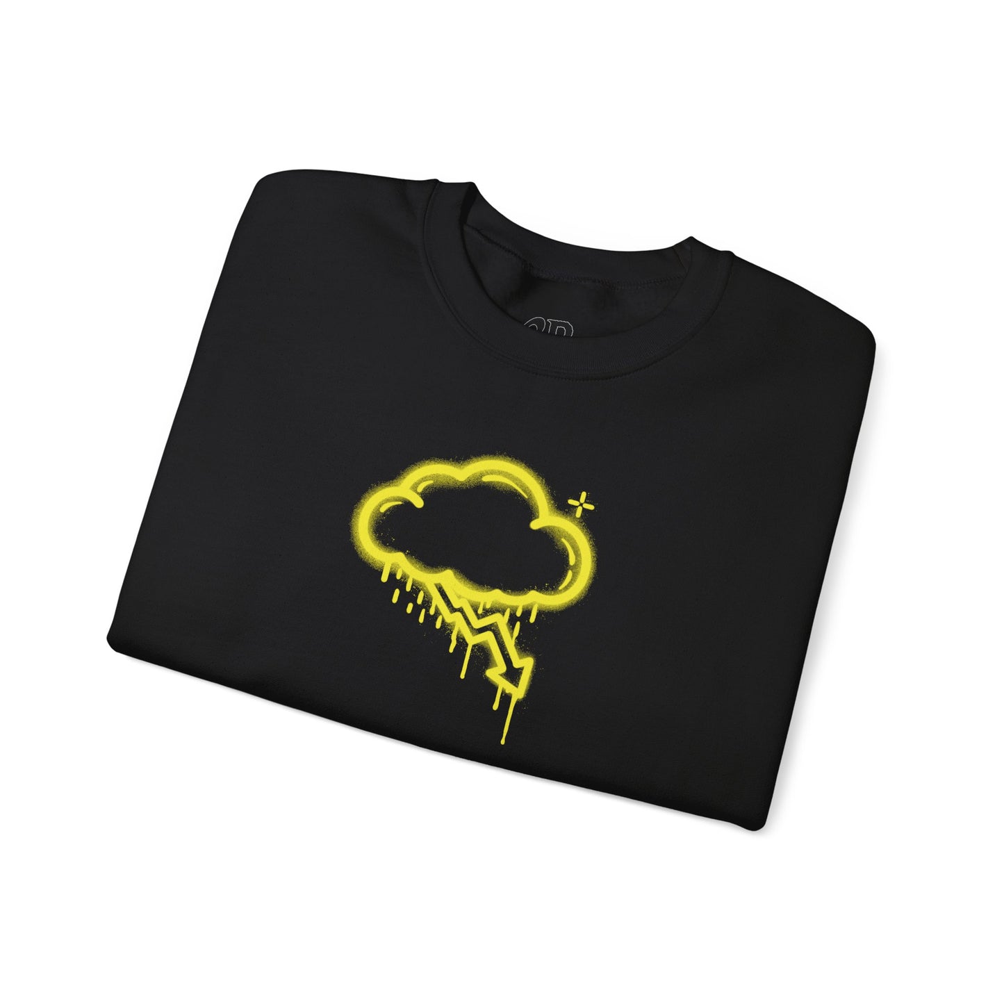 Yellow Graffiti Crash Cloud Crewneck (9 Colors)