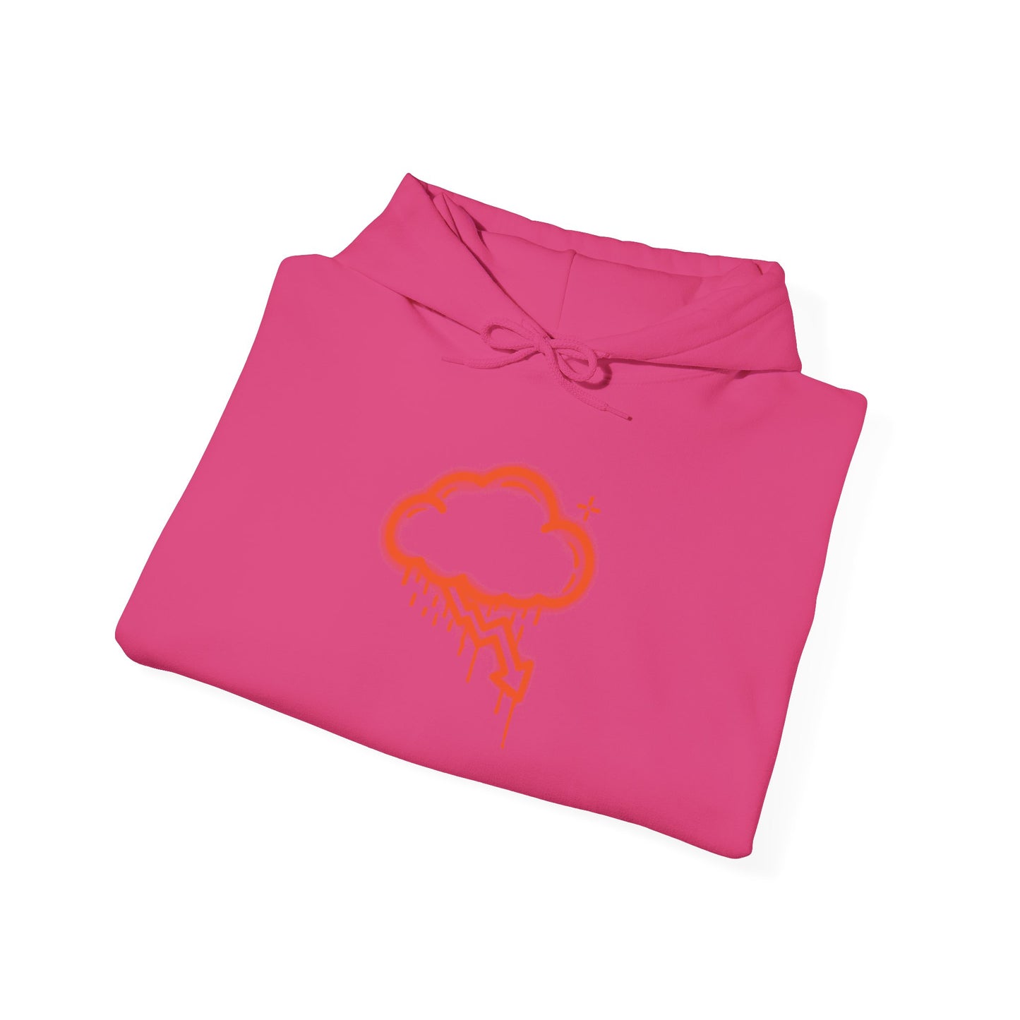 Orange Graffiti Crash Cloud Hoodie (9 Colors)