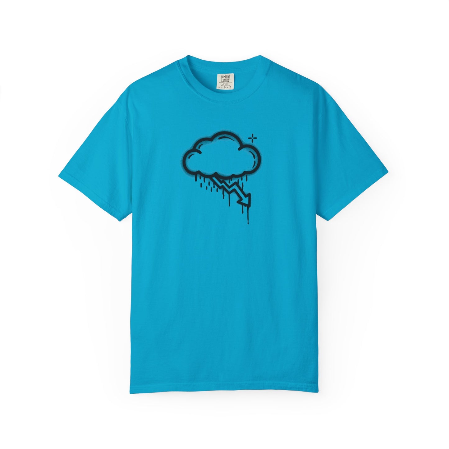 Black Graffiti Crash Cloud Tee (6 Colors)