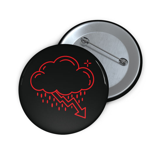 Red Crash Cloud Pin