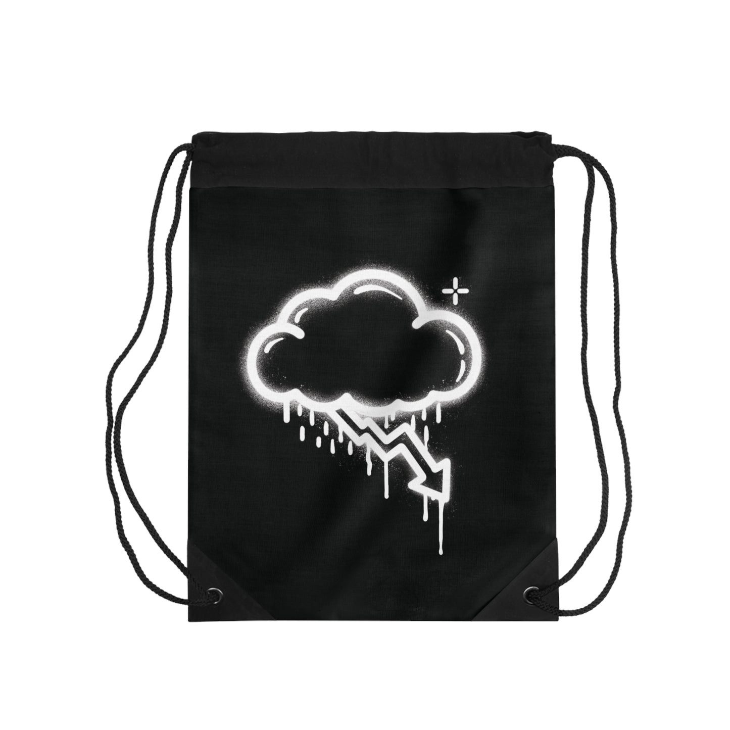 White Graffiti Crash Cloud Bag