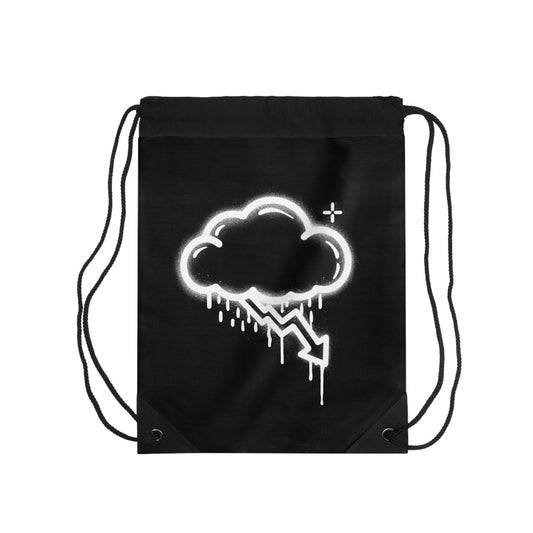 White Graffiti Crash Cloud Bag