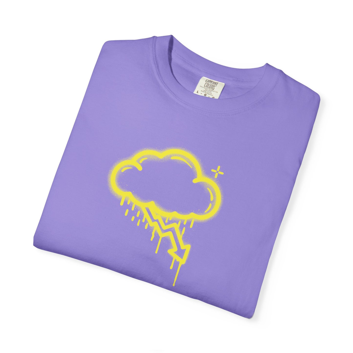 Yellow Graffiti Crash Cloud Tee (7 Colors)