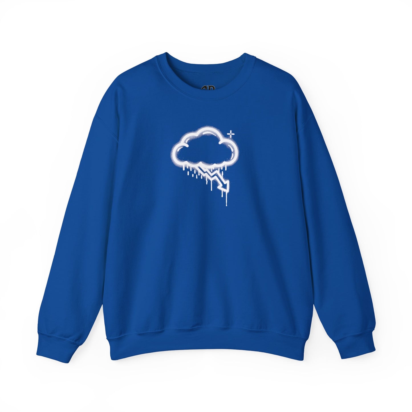 White Graffiti Crash Cloud Crewneck (8 Colors)