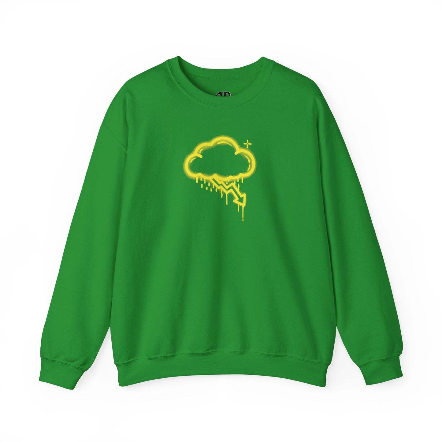 Yellow Graffiti Crash Cloud Crewneck (9 Colors)