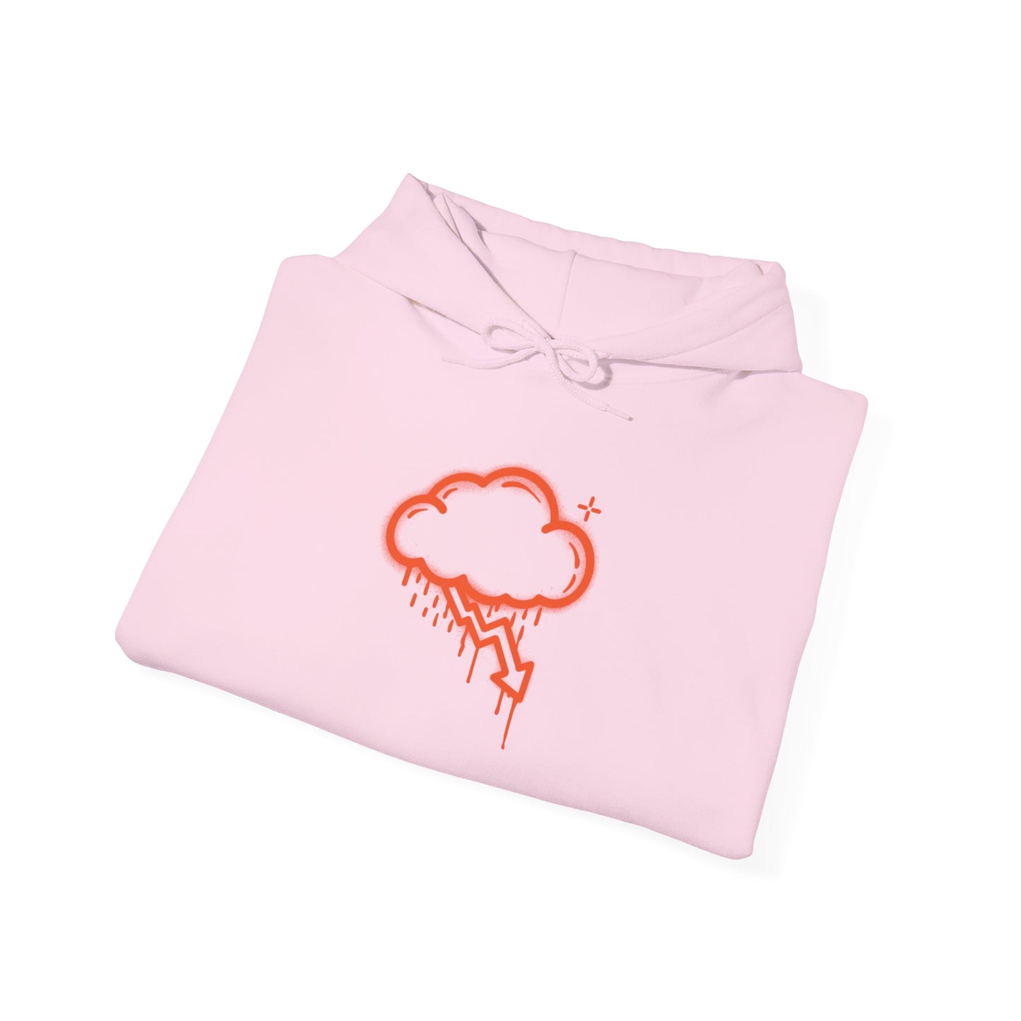 Orange Graffiti Crash Cloud Hoodie (9 Colors)