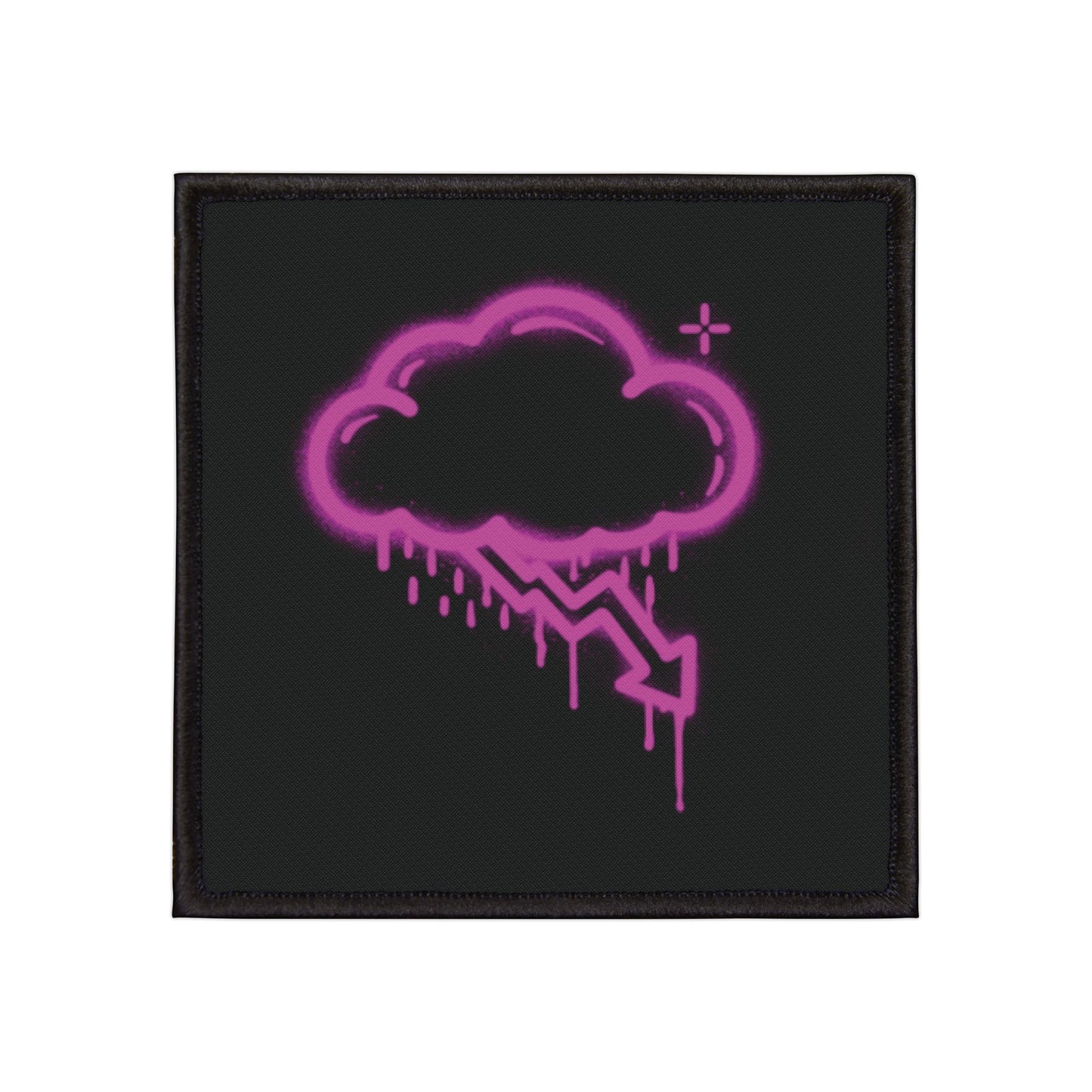Pink Graffiti Crash Cloud Patch