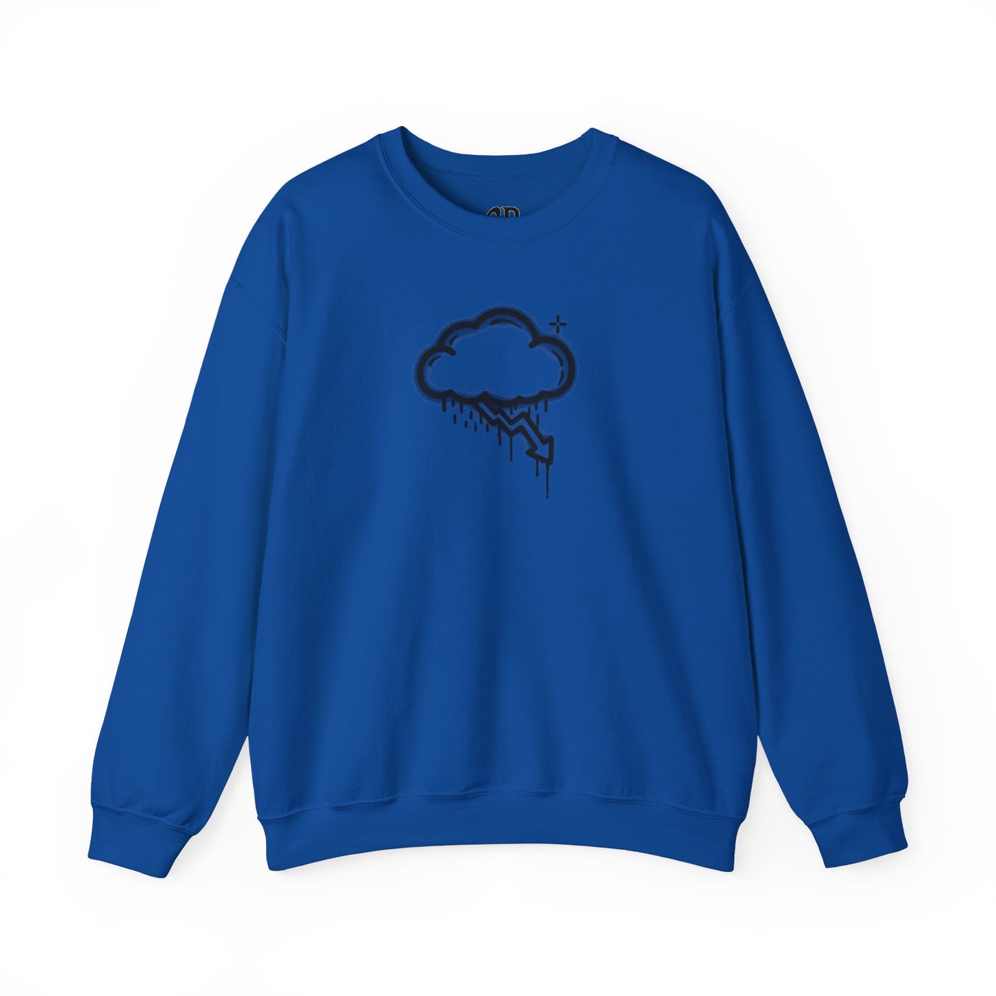 Black Graffiti Crash Cloud Crewneck (8 Colors)