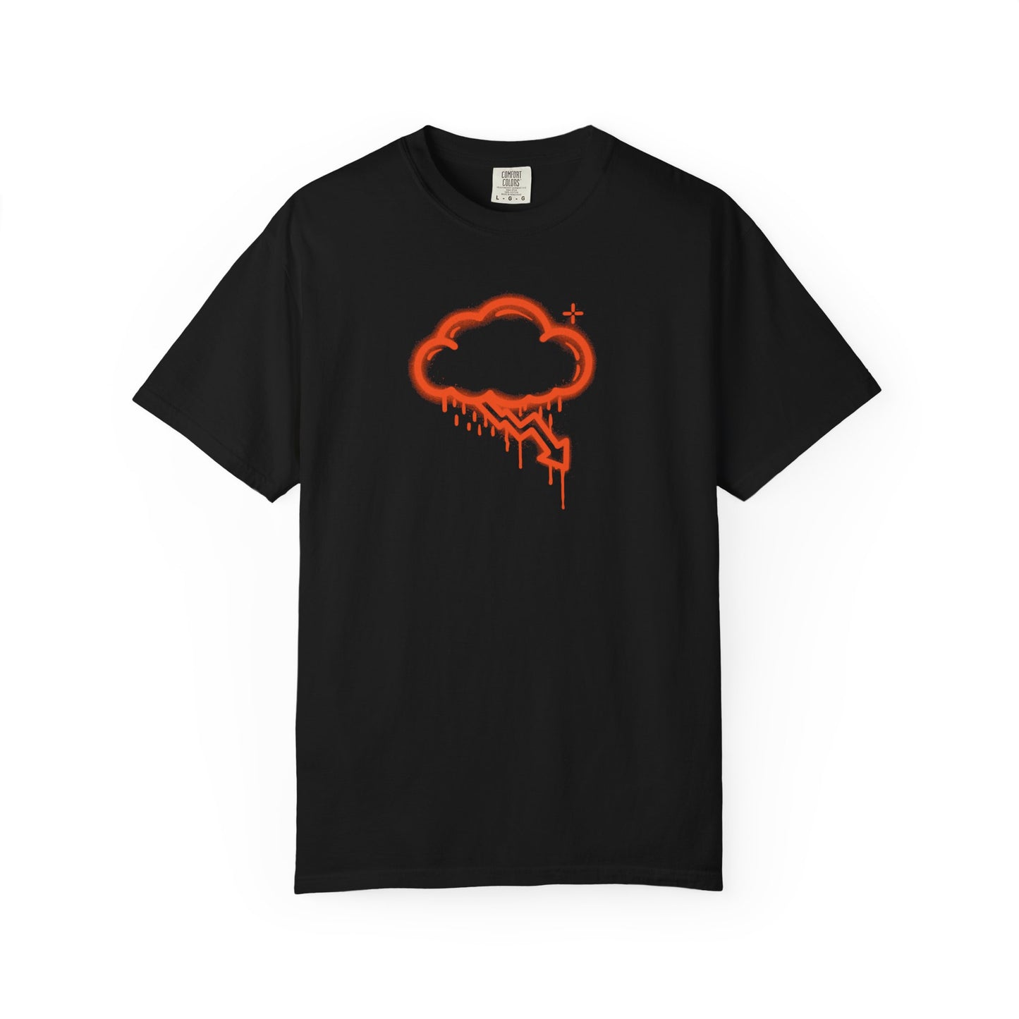 Orange Graffiti Crash Cloud Tee (7 Colors)