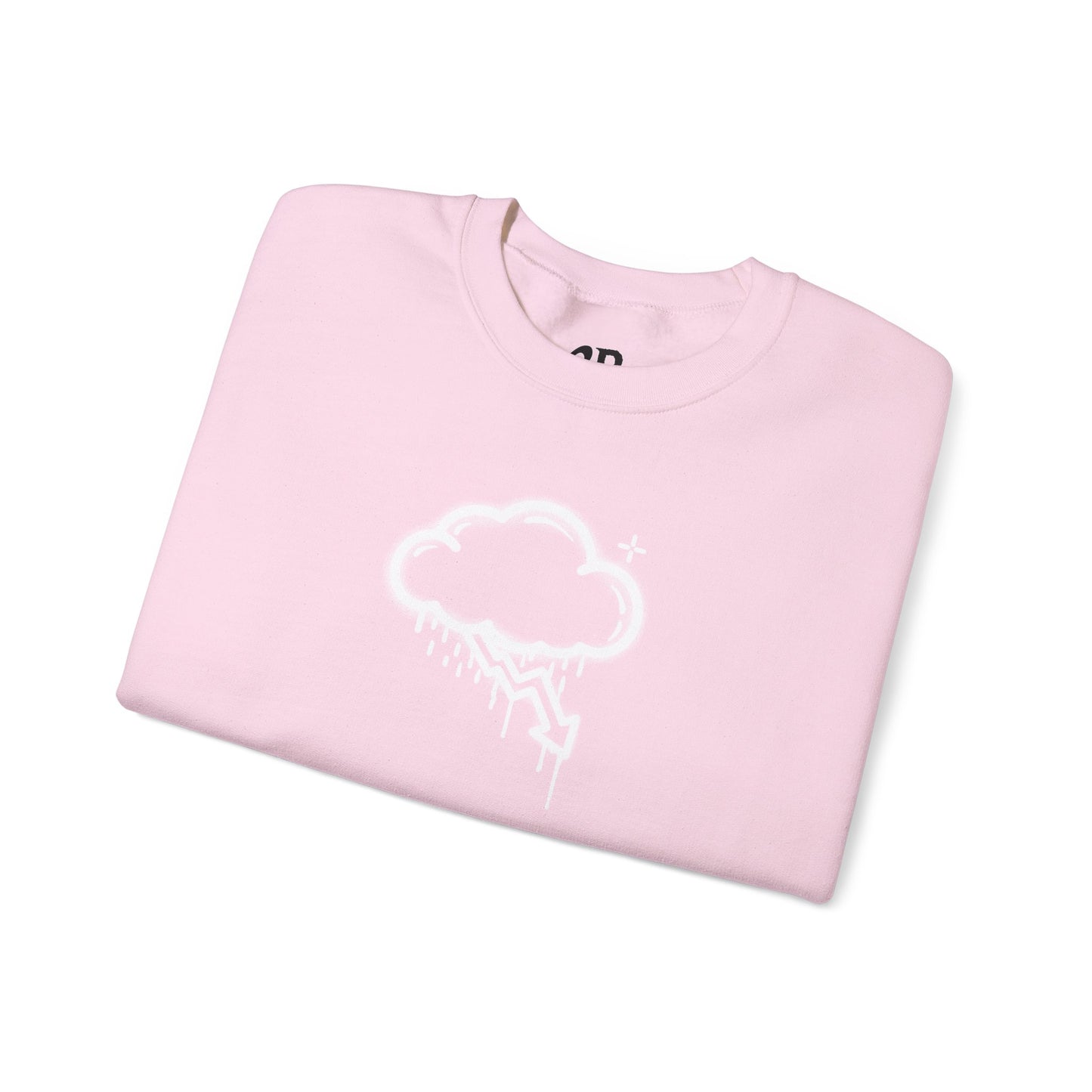 White Graffiti Crash Cloud Crewneck (8 Colors)