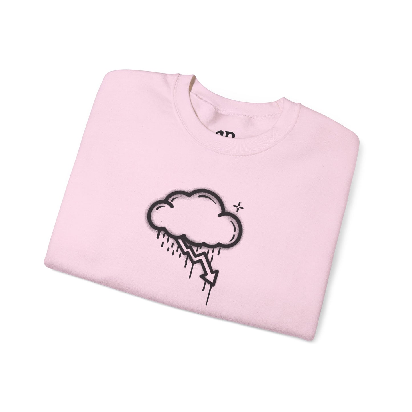 Black Graffiti Crash Cloud Crewneck (8 Colors)