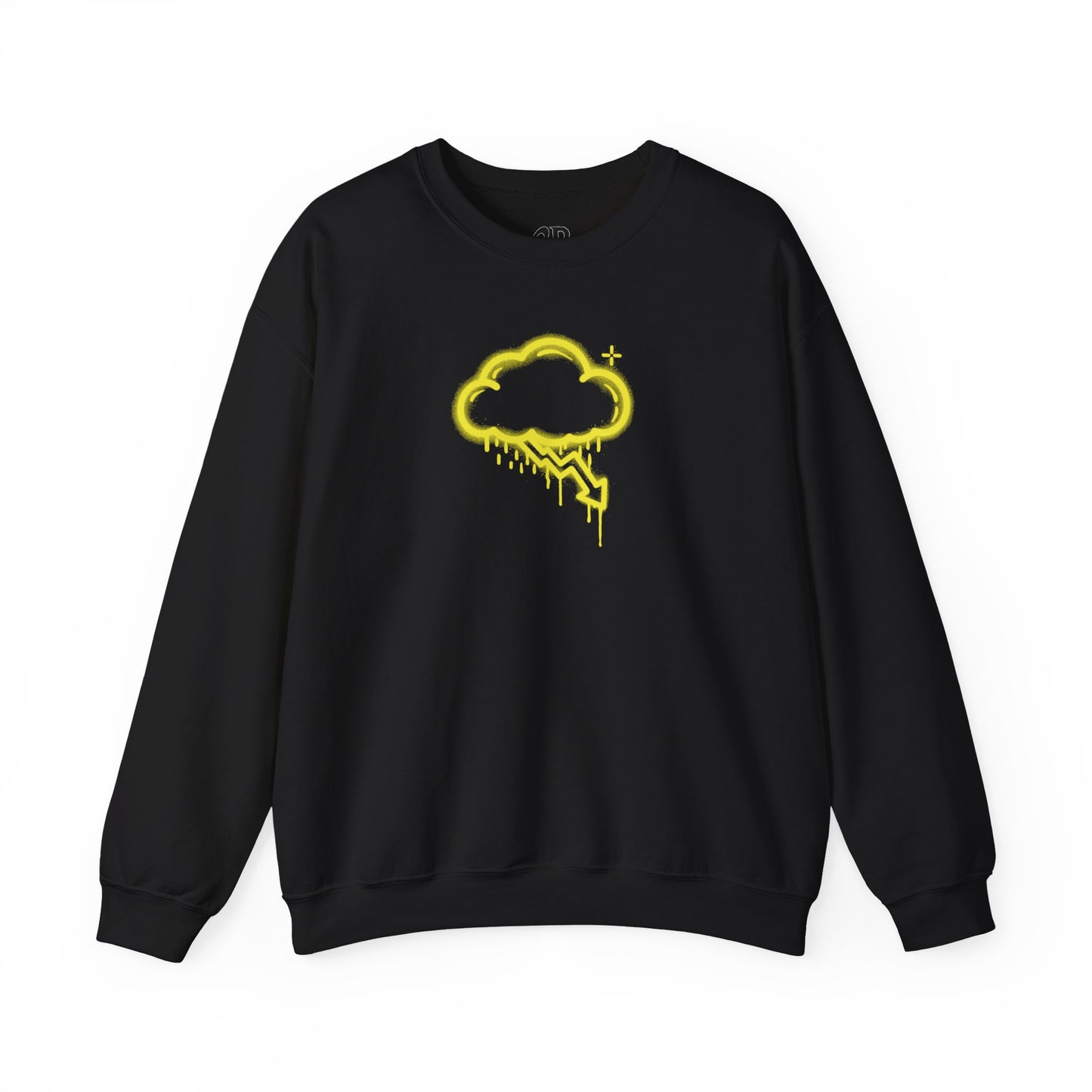 Yellow Graffiti Crash Cloud Crewneck (9 Colors)