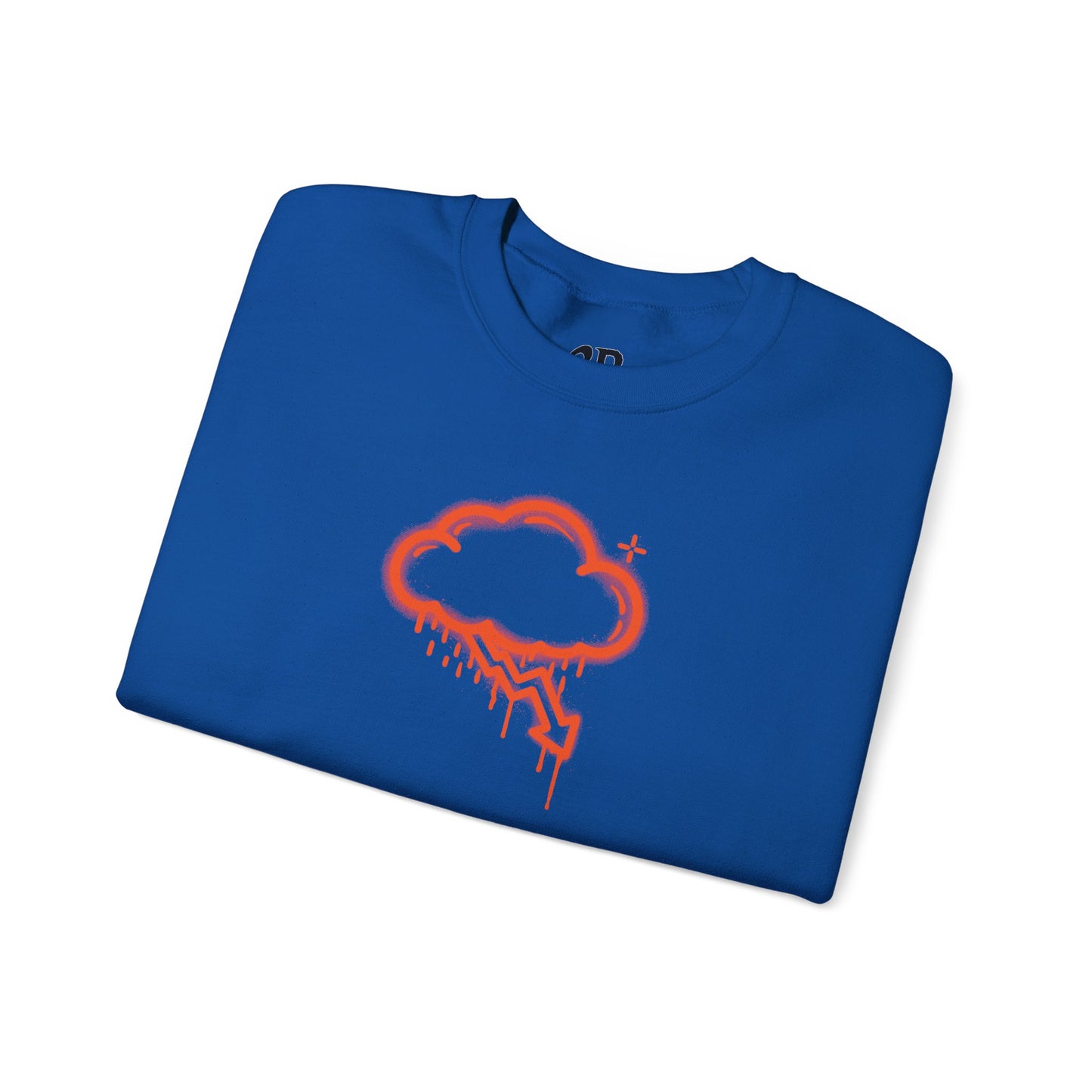 Orange Graffiti Crash Cloud Crewneck (9 Colors)