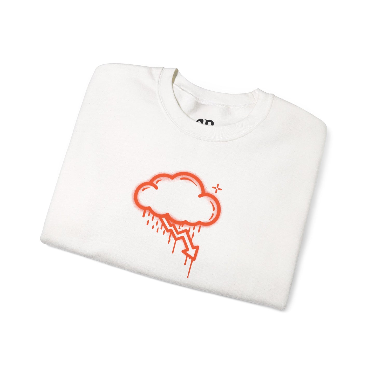 Orange Graffiti Crash Cloud Crewneck (9 Colors)