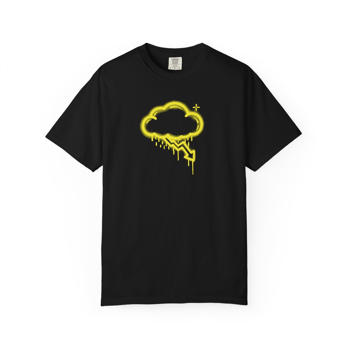 Yellow Graffiti Crash Cloud Tee (7 Colors)