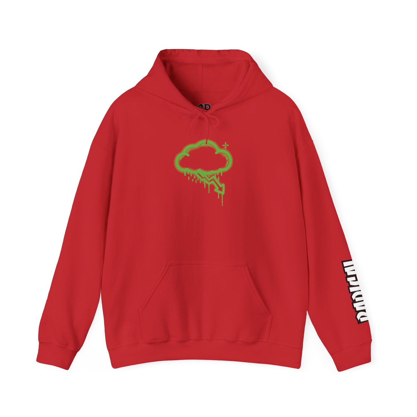 RADICAL Green Graffiti Crash Cloud Hoodie (7 Colors)