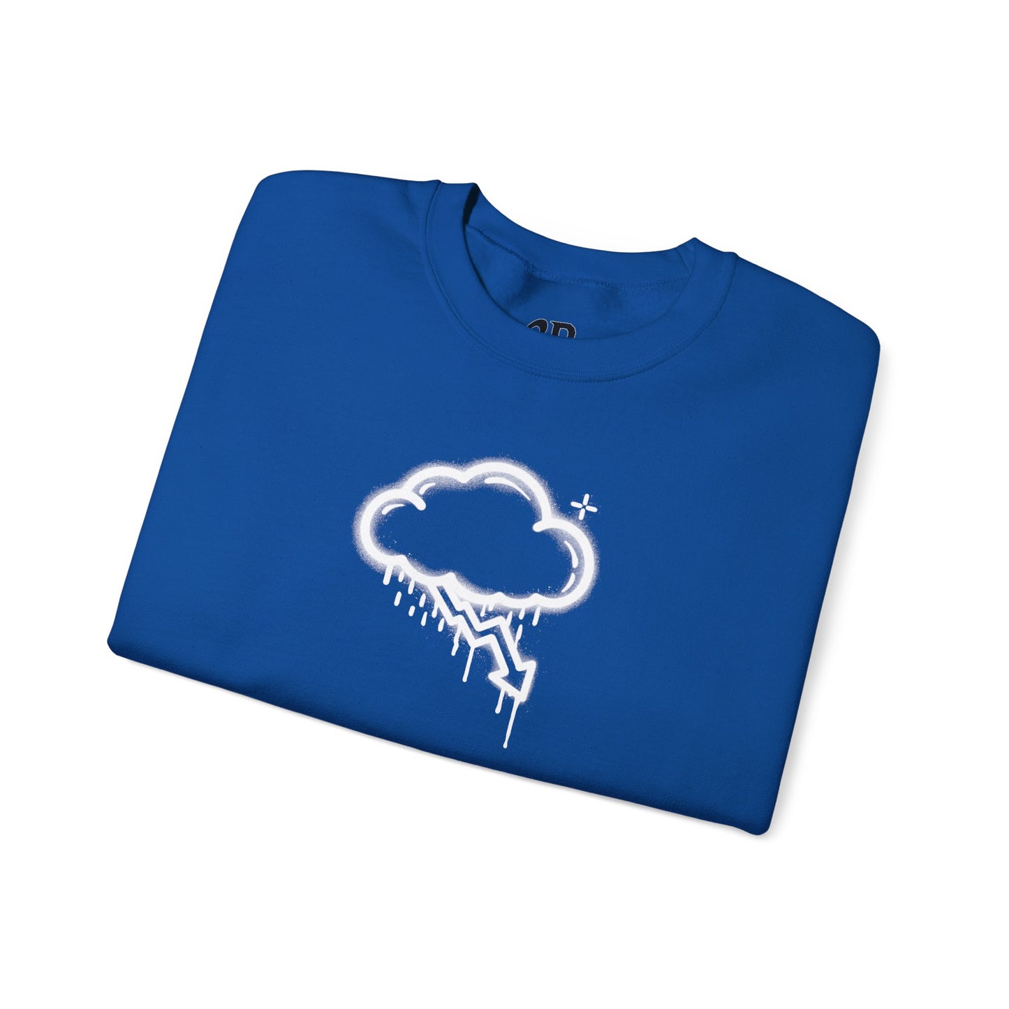 White Graffiti Crash Cloud Crewneck (8 Colors)