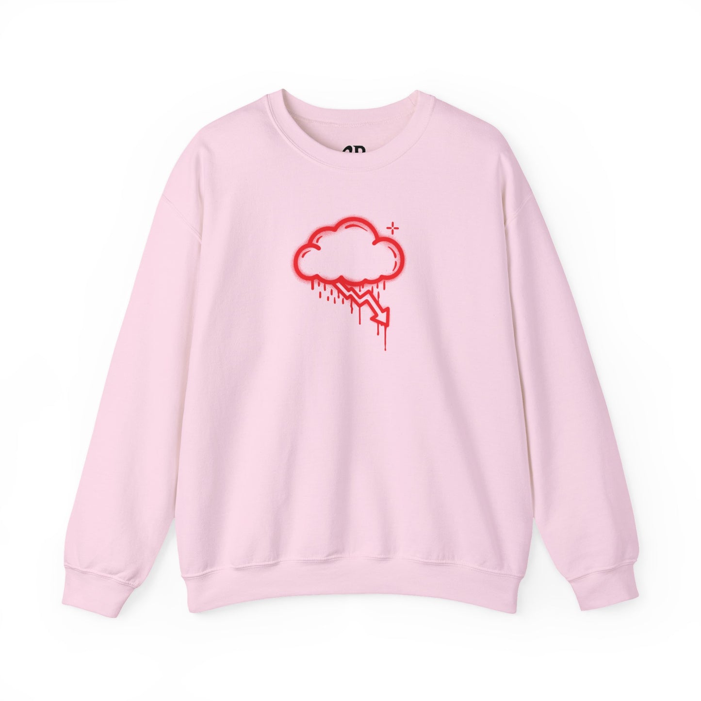 Red Graffiti Crash Cloud Crewneck (9 Colors)
