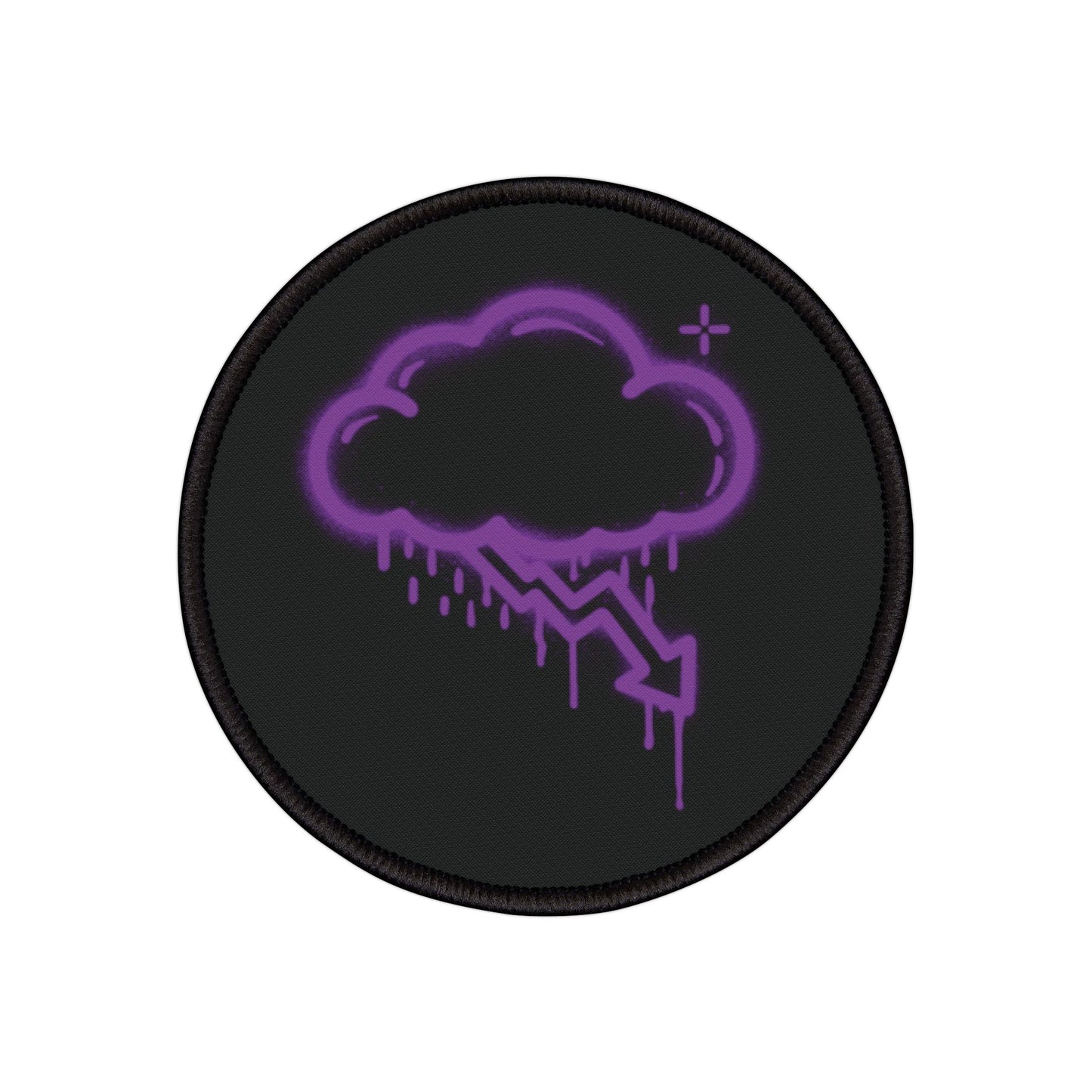 Purple Graffiti Crash Cloud Patch
