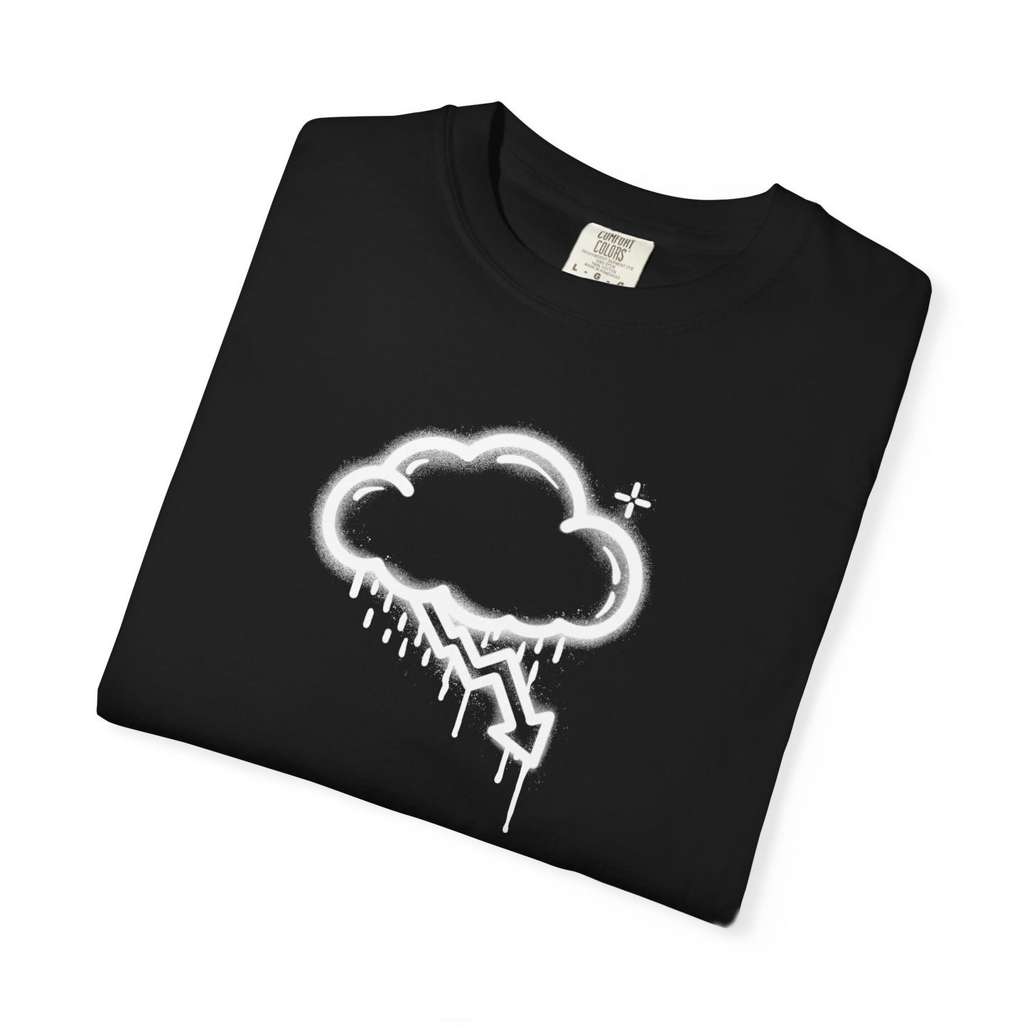 White Graffiti Crash Cloud Tee (6 Colors)