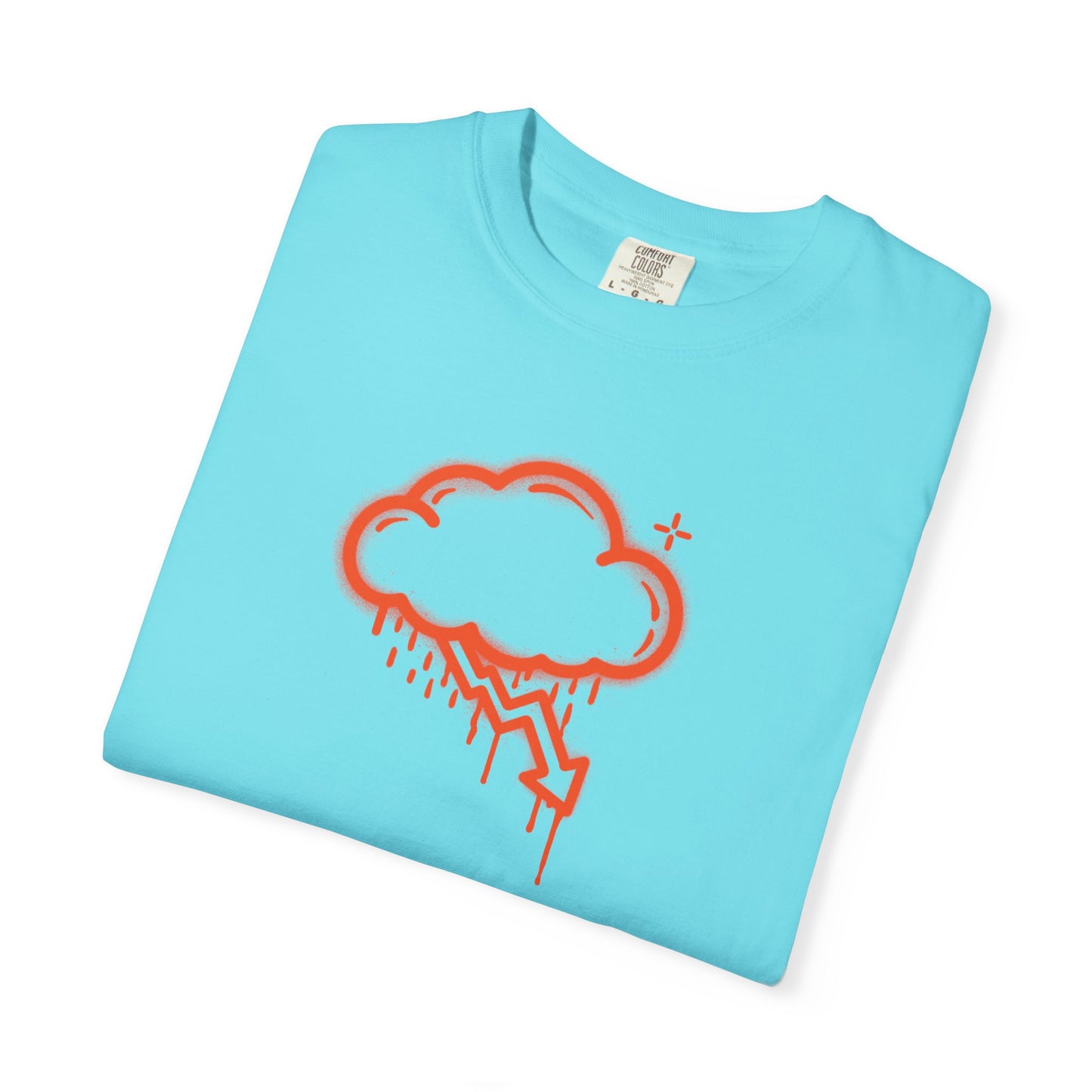 Orange Graffiti Crash Cloud Tee (7 Colors)