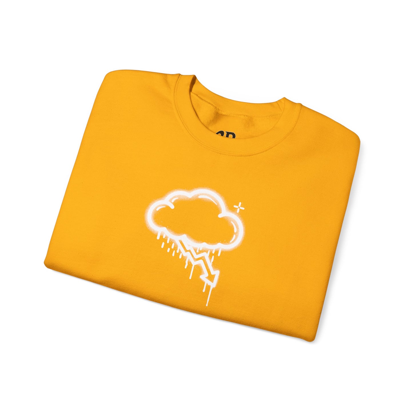 White Graffiti Crash Cloud Crewneck (8 Colors)