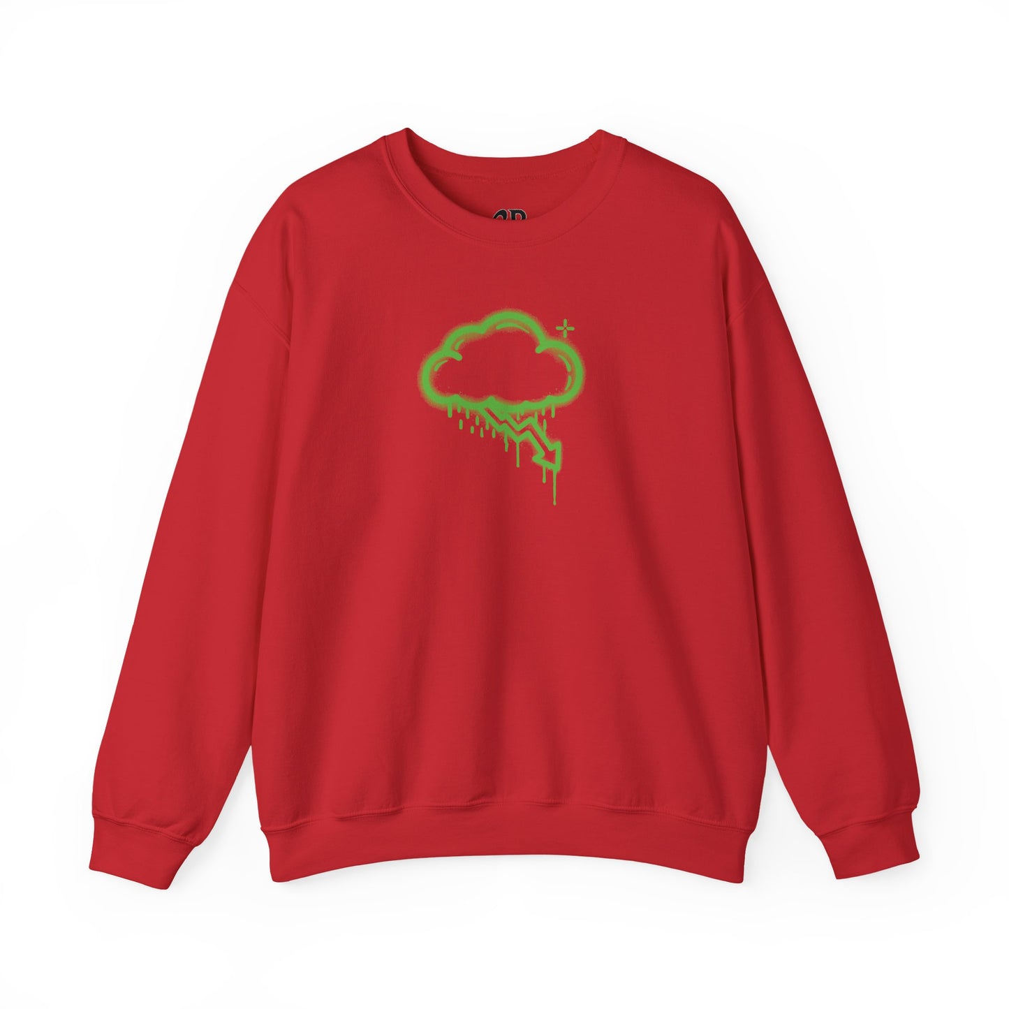 Green Graffiti Crash Cloud Crewneck (9 Colors)