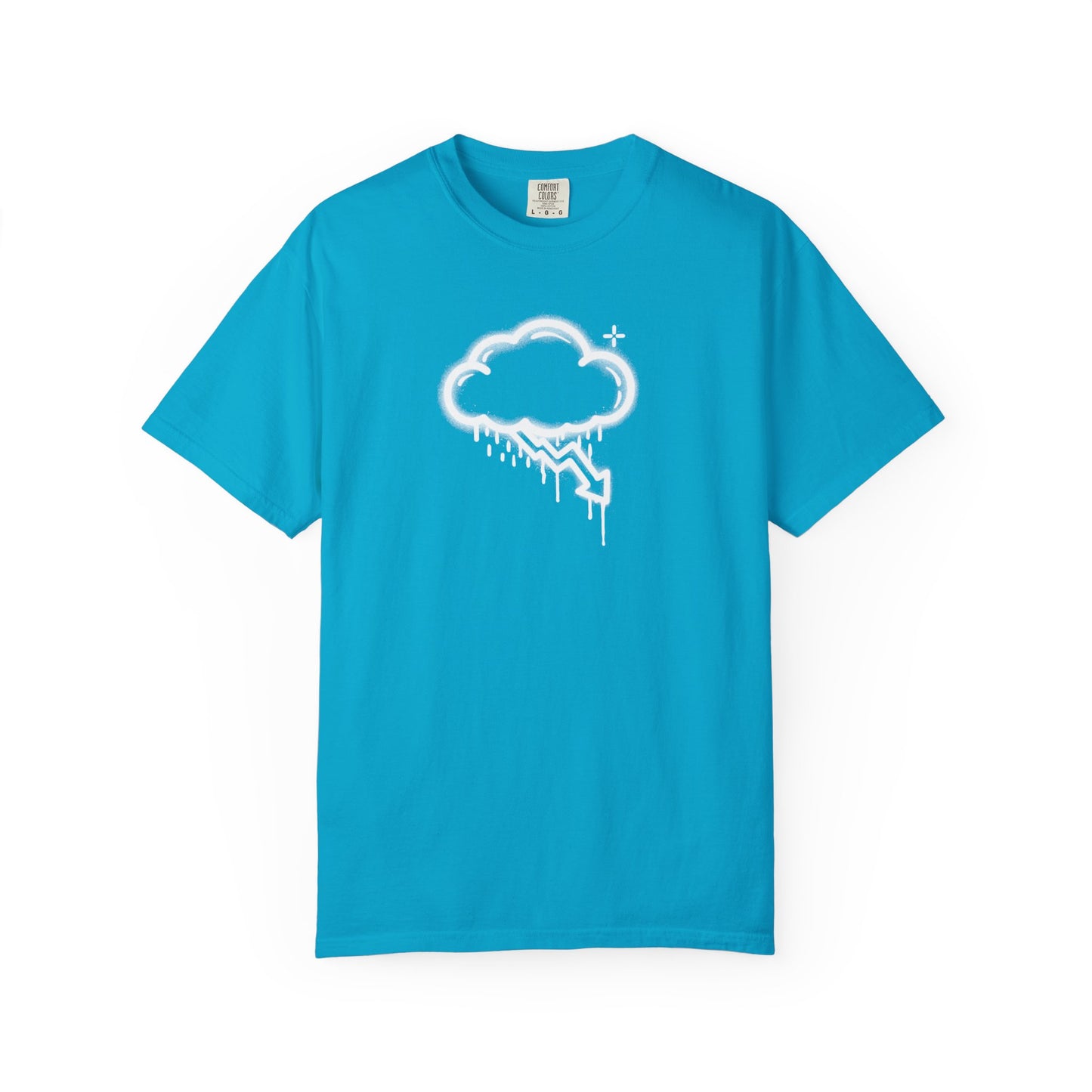 White Graffiti Crash Cloud Tee (6 Colors)