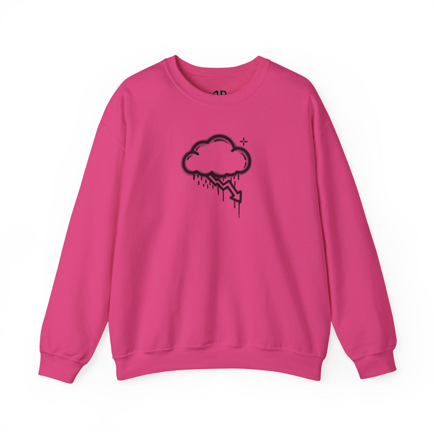 Black Graffiti Crash Cloud Crewneck (8 Colors)