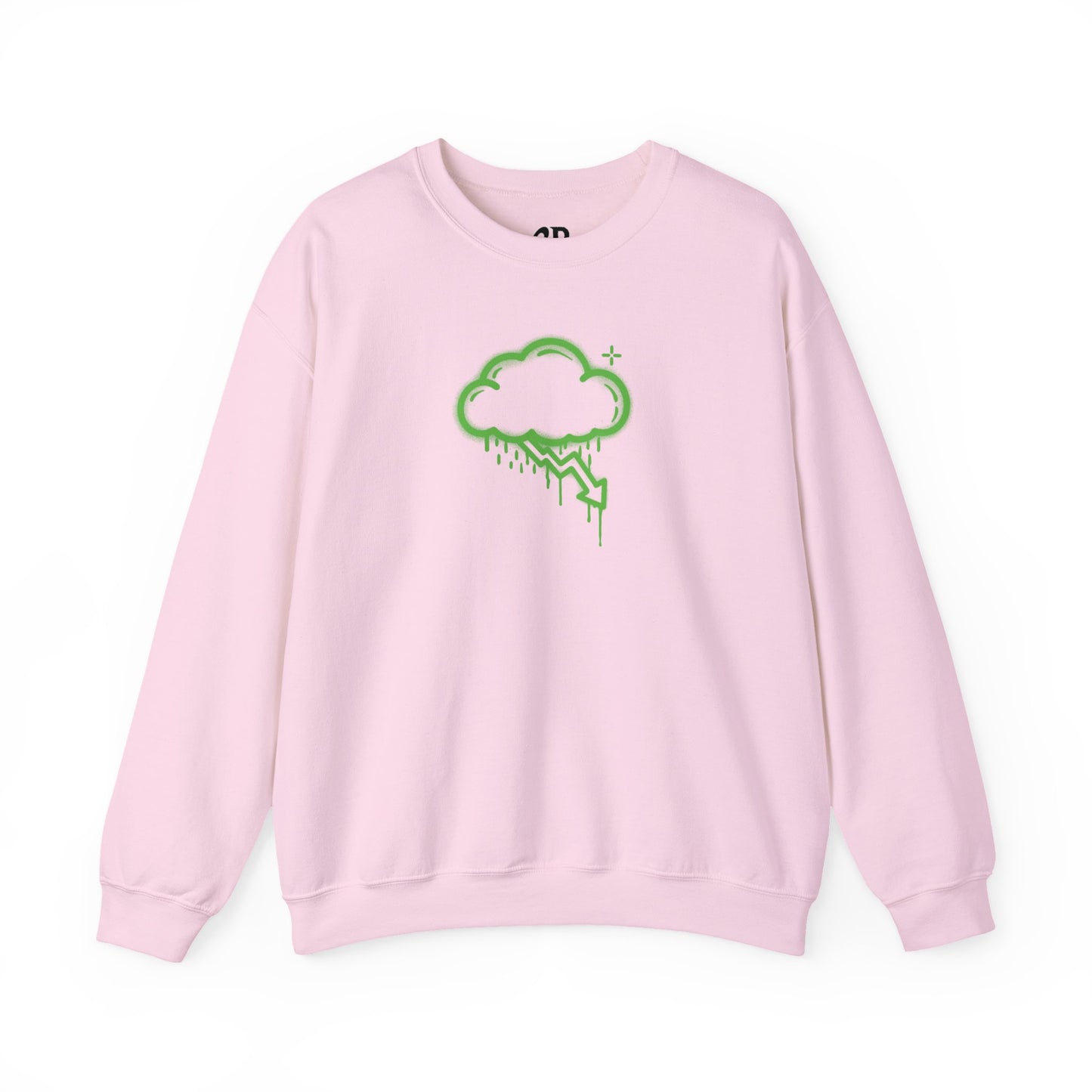 Green Graffiti Crash Cloud Crewneck (9 Colors)