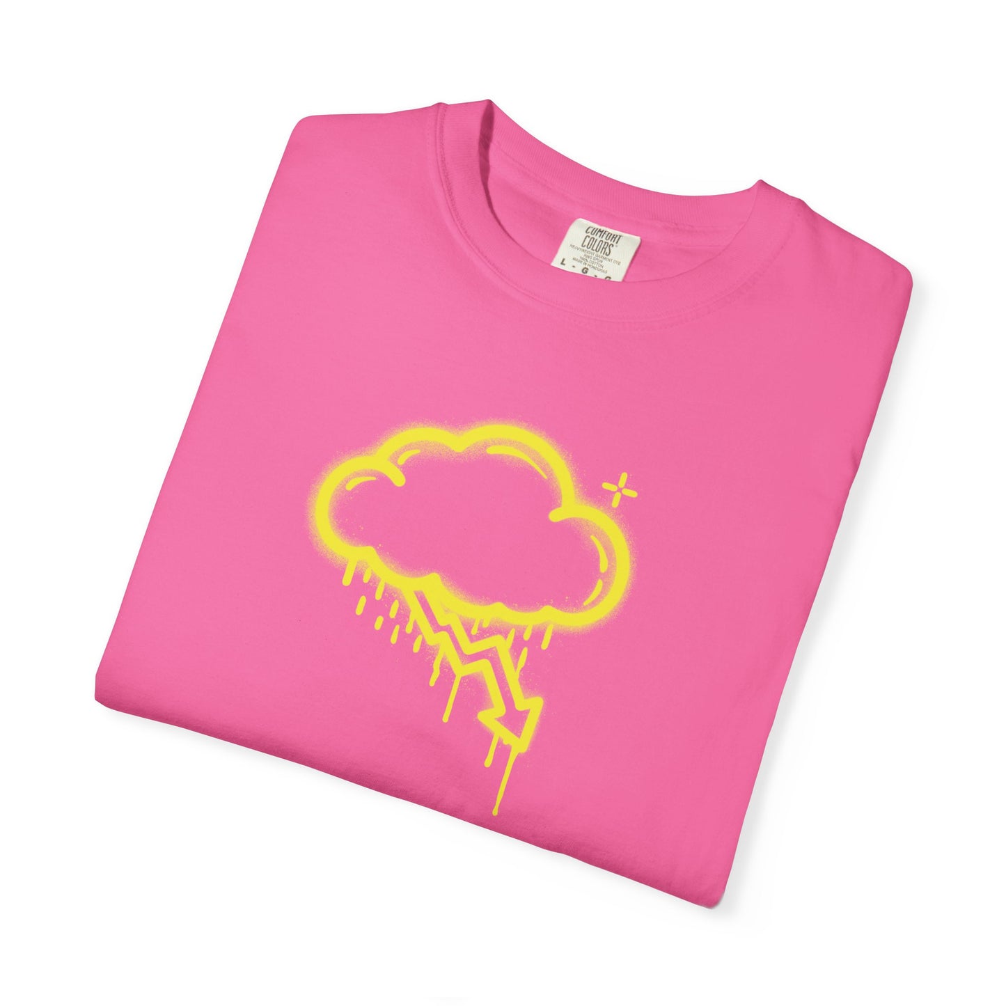 Yellow Graffiti Crash Cloud Tee (7 Colors)