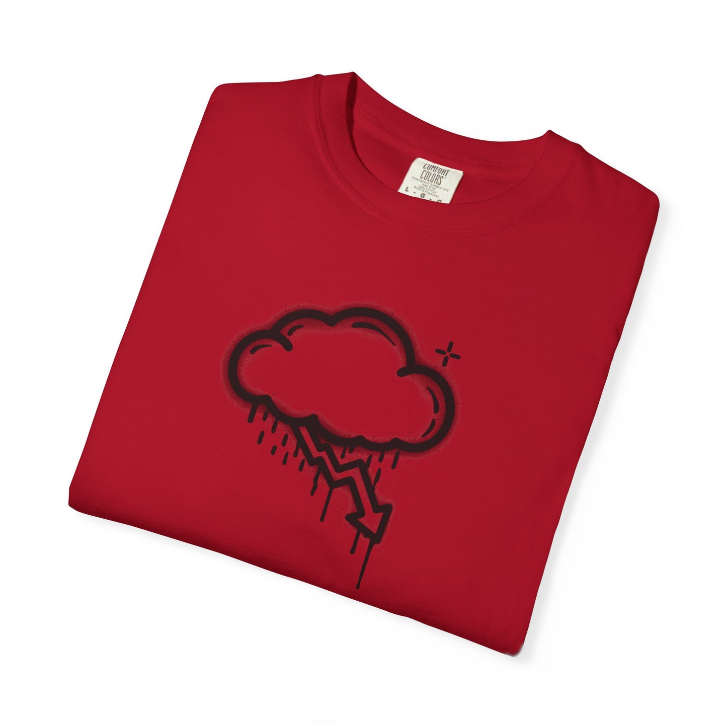 Black Graffiti Crash Cloud Tee (6 Colors)