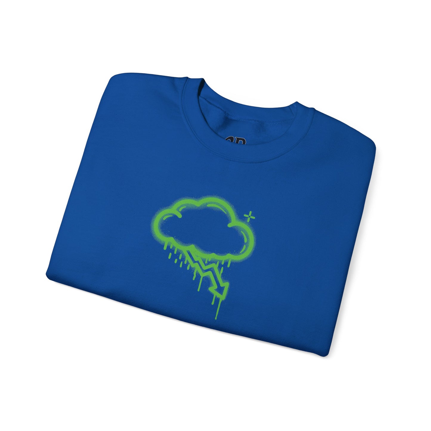 Green Graffiti Crash Cloud Crewneck (9 Colors)