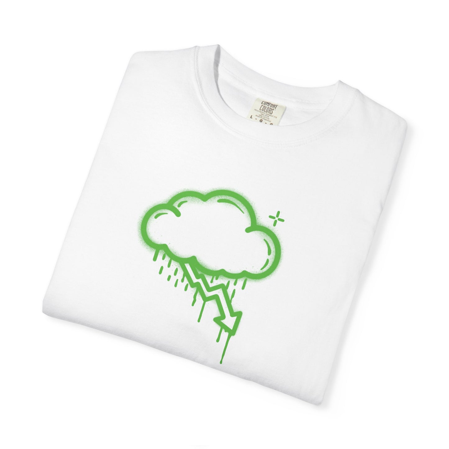 Green Graffiti Crash Cloud Tee (6 Colors)