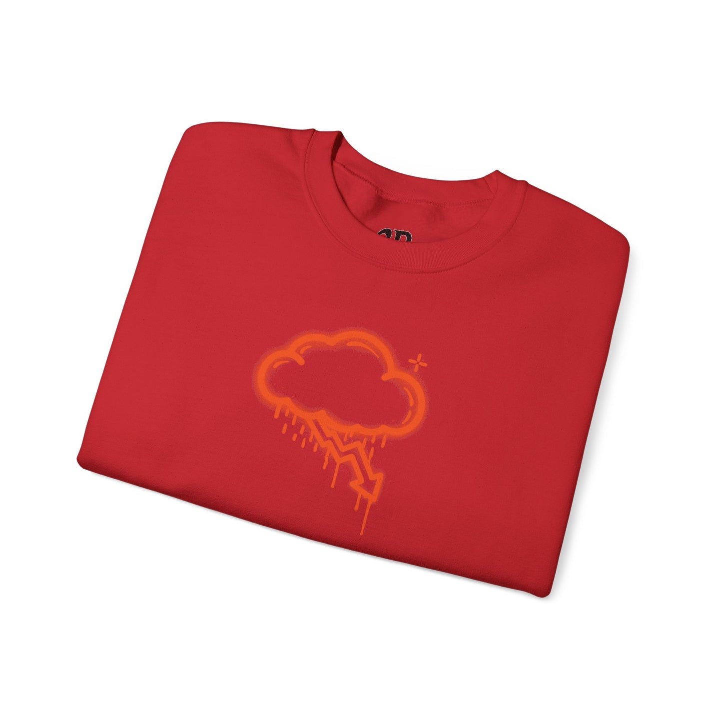 Orange Graffiti Crash Cloud Crewneck (9 Colors)