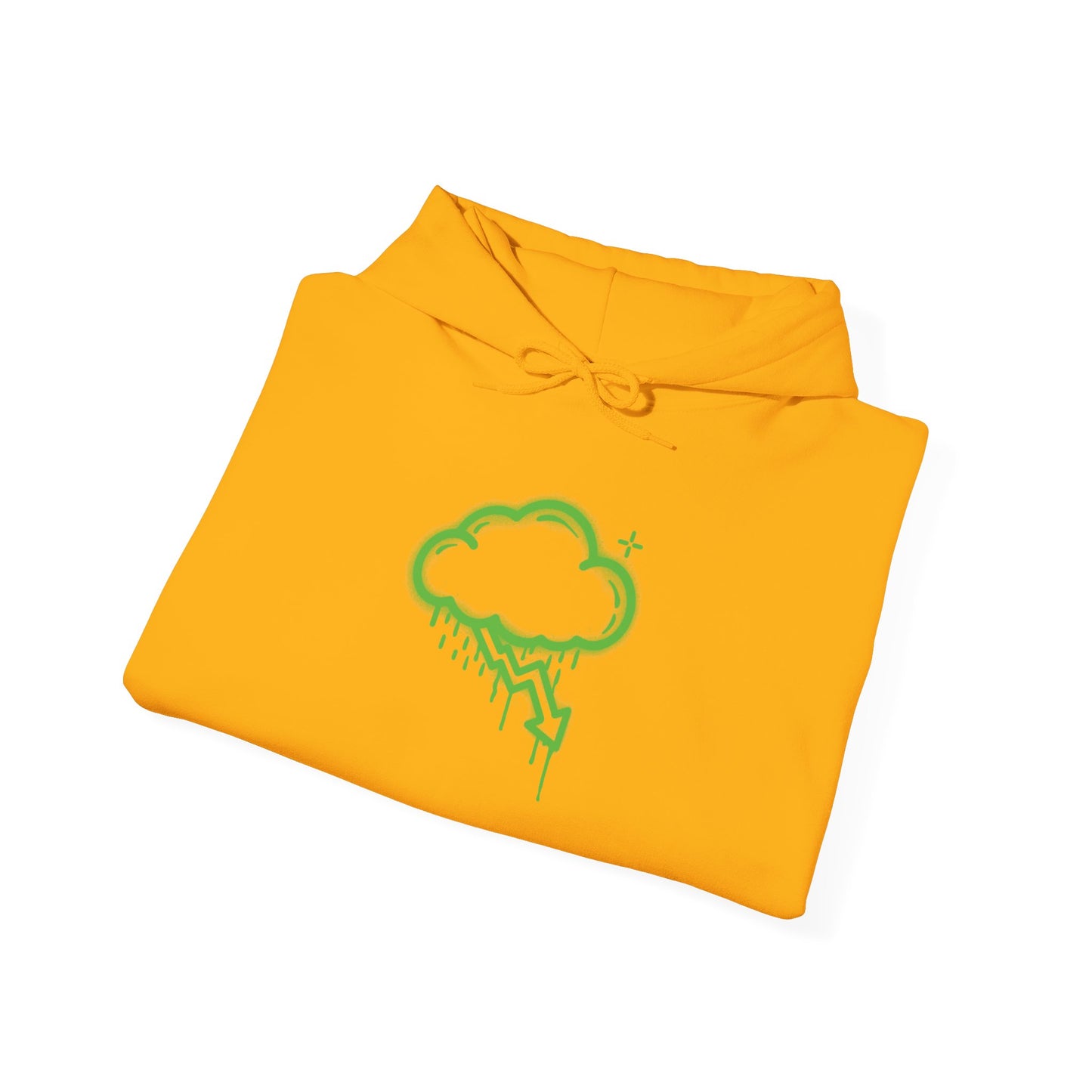 Green Graffiti Crash Cloud Hoodie (9 Colors)