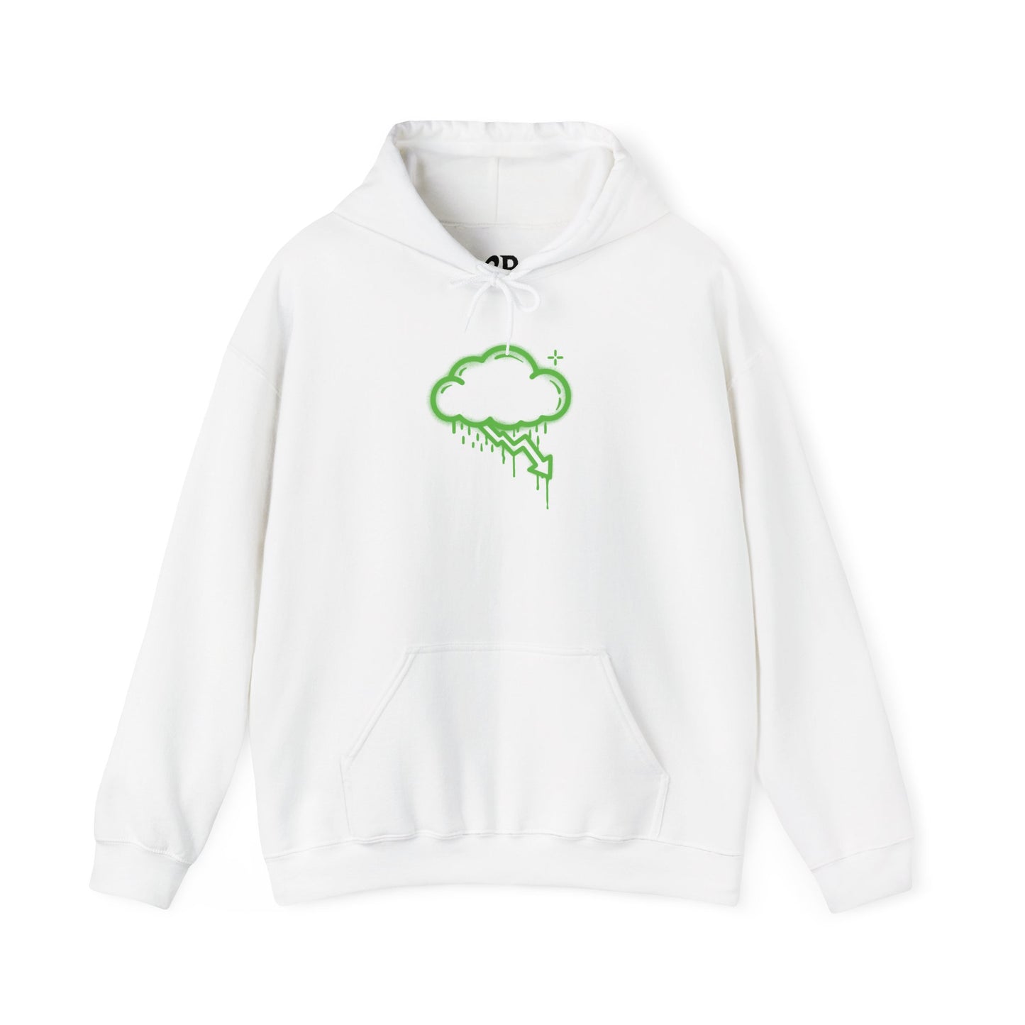Green Graffiti Crash Cloud Hoodie (9 Colors)