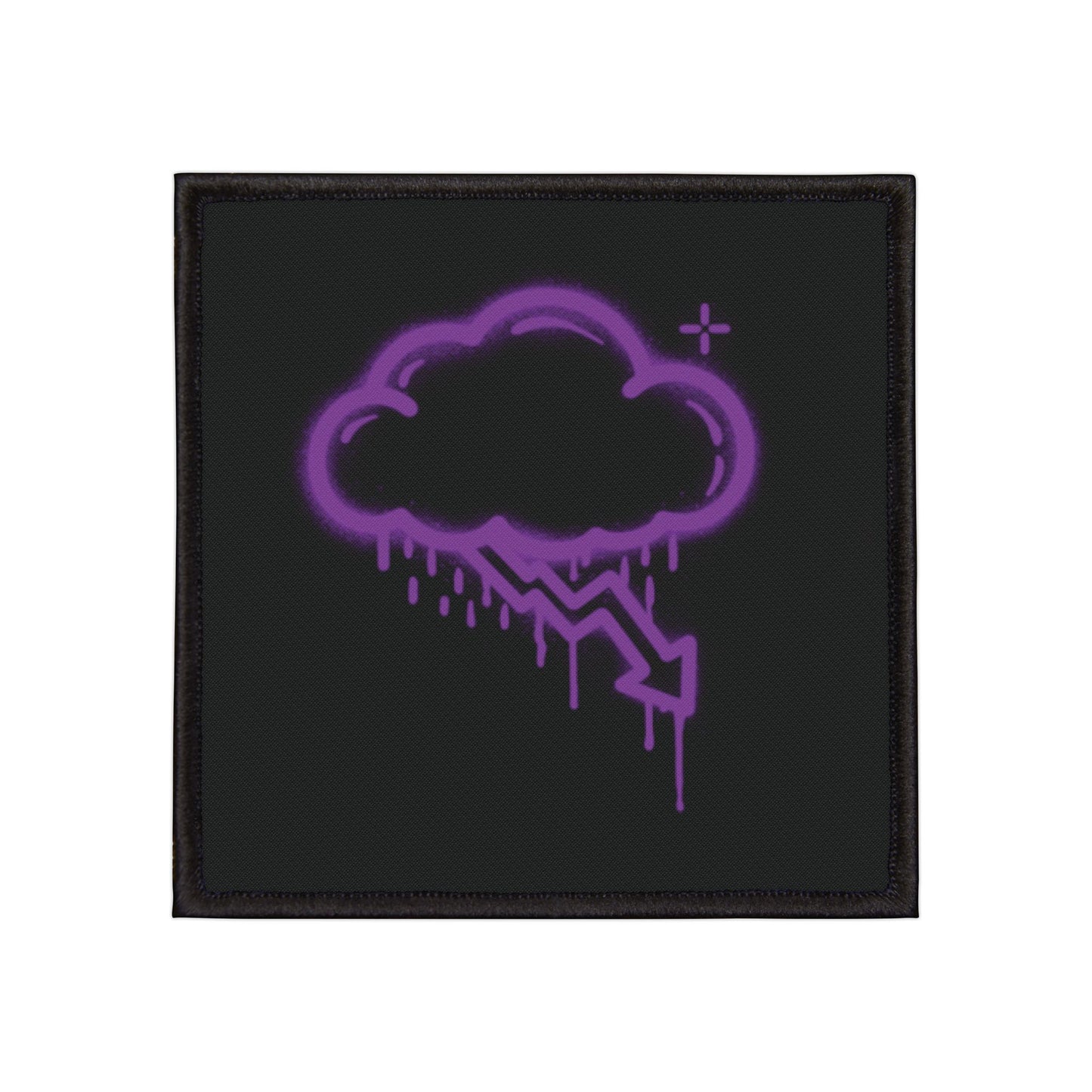 Purple Graffiti Crash Cloud Patch