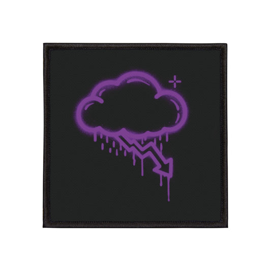 Purple Graffiti Crash Cloud Patch