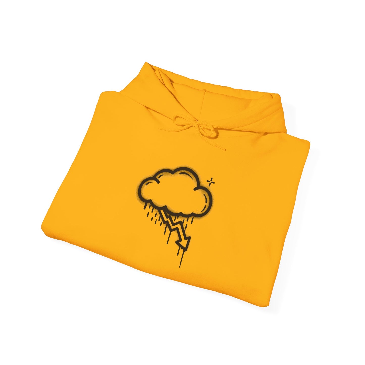 Black Graffiti Crash Cloud Hoodie (8 Colors)