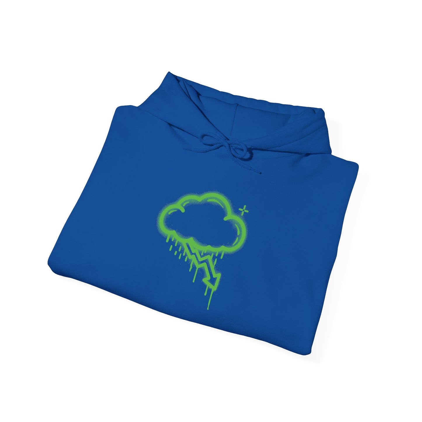 Green Graffiti Crash Cloud Hoodie (9 Colors)