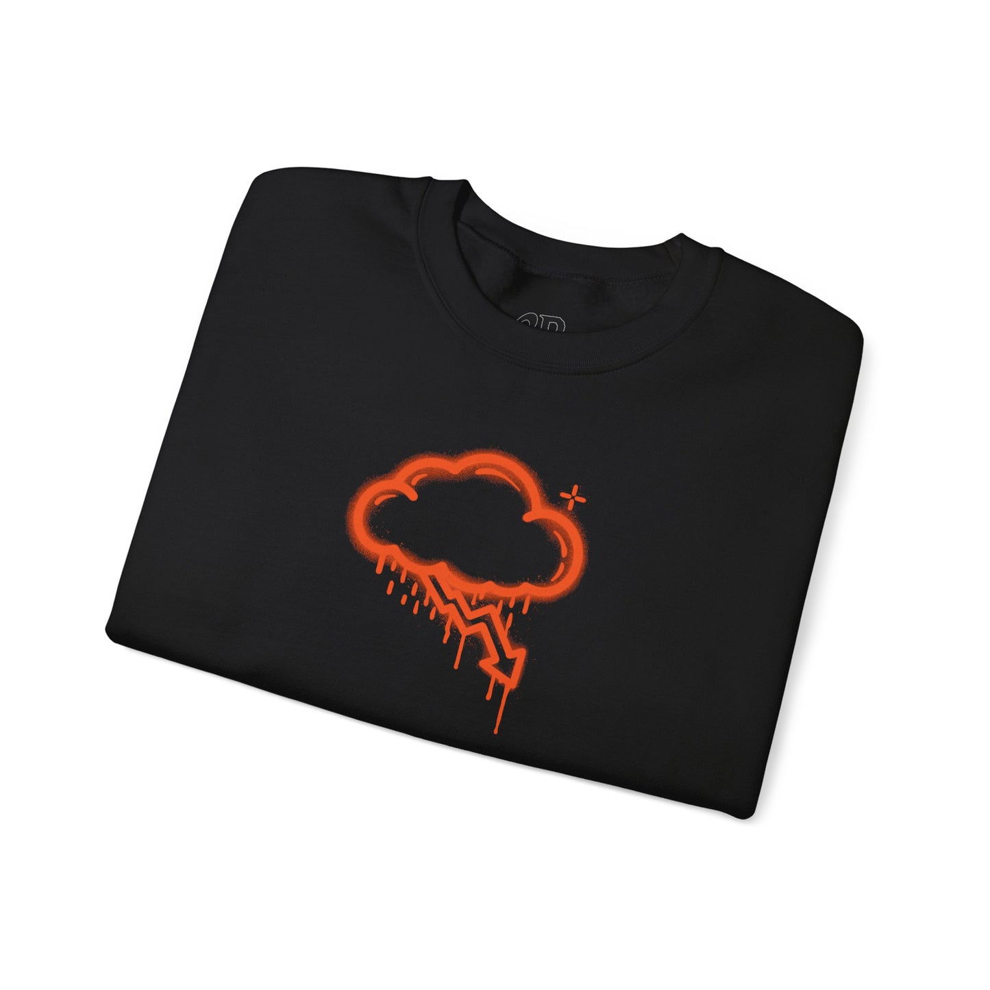 Orange Graffiti Crash Cloud Crewneck (9 Colors)